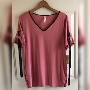 Perspetion Concept Pink/Black Blouse